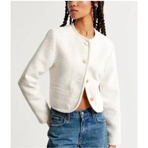 Abercrombie & Fitch Tweed Blazer Jacket